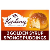 Mr Kipling Golden Syrup Sponge Pudding Desserts 2 x 95g (Case of 4)  Adomoo